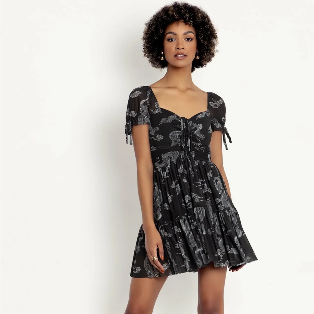 BNWT BlackMilk LUCKY DRAGON SHORT TEA PARTY DRESS